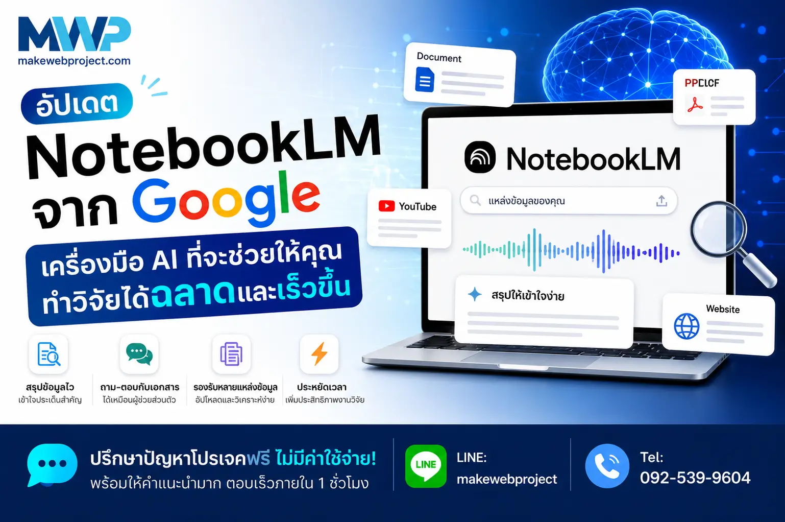 อัปเดต NotebookLM เครื่องมือที่ช่วยให้คุณทำวิจัยได้ฉลาดและเร็วขึ้น